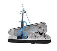 Violino Elettroacustico Blu 4/4 Principiante Adulto Professionista Che Suona Uno Strumento Musicale Violino Elettronico