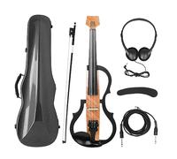 Violino Elettroacustico Senza Testa In Fibra Di Carbonio Violino Muto Per Adulti Professionale Con Violino Elettronico Con Custodia