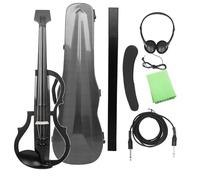 Violino Elettroacustico Silenzioso 4/4 Elettrico Professionale Senza Testa In Carbonio Con Accessori Per (Set 2)
