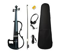 Violino elettronico 4/4 silenzioso e auricolari arcuati, sciolti, con borsa portatile, cuffie, adatti per principianti