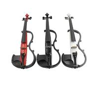 Violino Elettronico I Principianti Suonano Il Violino A Mano Violino Bianco Bk Crimson (Color : Crimson)