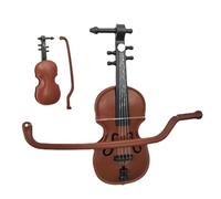 Violino falso, modello di violino in miniatura - Decorazione per la casa Statua del violino Decorazione per ufficio vintage | Strumento musicale in miniatura, ornamento per violino per adulti, camera