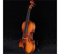 Violino Fatto A Mano In Legno Massello Per Principianti E Adulti Per Esercitarsi E Testare Il (L-Brown,1/2)