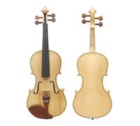 Violino Fatto A Mano In Legno Massello Violino Per Principianti, Violino Per Esame Di Grado Adulto, 4/4 A Grandezza Naturale (Color : Wood color)