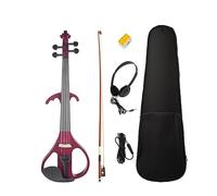 Violino Full Size 4/4 In Legno Massello Muto Violino Elettrico Corpo In Acero Pioli Della Tastiera Con Accessori Per Violino SET