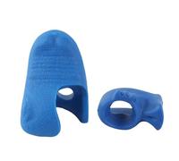 Violino grip cravaggio correttore morbido silicone riutilizzabile tieni assistenza didattica per principianti ed appassionati 2 pcs (Blu)