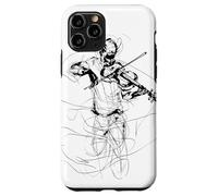 Violino Guy Sketch Violoncello Musica popolare Custodia per iPhone 11 Pro