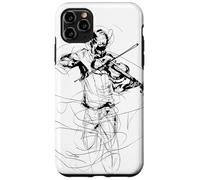 Violino Guy Sketch Violoncello Musica popolare Custodia per iPhone 11 Pro Max