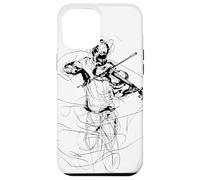 Violino Guy Sketch Violoncello Musica popolare Custodia per iPhone 12 Pro Max