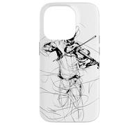Violino Guy Sketch Violoncello Musica popolare Custodia per iPhone 14 Pro