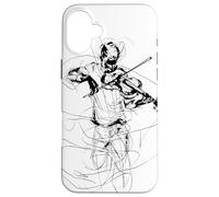 Violino Guy Sketch Violoncello Musica popolare Custodia per iPhone 16 Plus