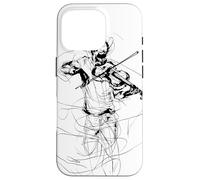 Violino Guy Sketch Violoncello Musica popolare Custodia per iPhone 16 Pro