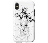 Violino Guy Sketch Violoncello Musica popolare Custodia per iPhone X/XS