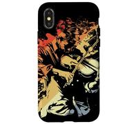 Violino Guy Stile retrò Violinista Cordofono Custodia per iPhone X/XS