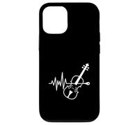 Violino Heartbeat Line Orchestra Music Lover Custodia per iPhone 12/12 Pro