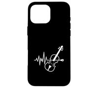 Violino Heartbeat Line Orchestra Music Lover Custodia per iPhone 16 Pro Max