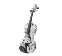 Violino Il Modello In Bianco E Nero Del Violino Acustico 4/4 È Gradevole Alla Vista E Adatto A Principianti E Violinisti