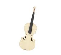 Violino in Legno Incompiuto 4/4 Violino Fai Da Te A Secco Fiammato Acero Posteriore Acero Piatto Superiore Strumento Bianco(3/4)