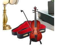 Violino In Miniatura - Violino In Legno Più Da 10/14/20 Cm, Portachiavi In legno Realistico Realizzato A Mano | Portachiavi Con Ornamento Musicale Per Musicisti, Appassionati Di Musica, Aman