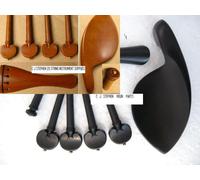Violino Legno Set: Mento Riposo, Cordiera, Pioli, Terminale Perno, 4/4-1 / 16,