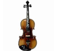 Violino Master in legno d'acero 4/4 nervature per violino e intarsio sul manico, bel suono della conchiglia, chiaro e melodioso