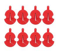 Violino muto silenziatore di gomma singolo foro pratico accessori per riduzione del rumore regolabile per musicisti a tarda notte spazio condiviso 8pcs (Rosso)