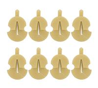 Violino muto silenziatore di gomma singolo foro pratico accessori per riduzione del rumore regolabile per musicisti a tarda notte spazio condiviso 8pcs (Giallo)
