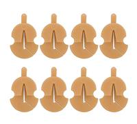 Violino muto silenziatore di gomma singolo foro pratico accessori per riduzione del rumore regolabile per musicisti a tarda notte spazio condiviso 8pcs (Marrone)