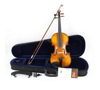 Violino Nuovo violino in acero fiammato naturale 4 4 Full Size violino artigianale a corde strumento musicale in ebano con custodia con arco (Color : 1/2)