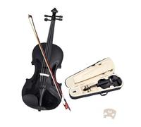 Violino per adulti nero 4/4 strumento a corda per violino in legno massello accessori colonna sonora (4/4)
