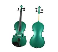 Violino per adulti originale in compensato di abete rosso, lega di alluminio, strumento per violino 4/4 (verde)