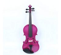 Violino per adulti principianti, colore Plywood per bambini fatto a mano Basswood Violino, principiante in mogano violino nero macchiato(A,1/2)