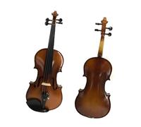 Violino per adulti semi opaco in legno massello fatto a mano 3/4 violino con accessori in ebano per pratica (1/8)