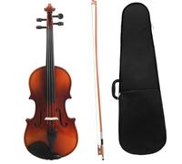 Violino per principianti 1/4 Violino Retro Opaco In Legno Massello Violino Acustico Naturale Acero Violino Adatto Ad Ogni Appassionato Di Musica(Set1)