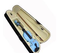 violino per principianti 4/4 Principianti Violino Blu Pannello In Acero Violino Con Custodia Corde Per Arco Parti Per Il Resto Delle Spalle Adatto Per Lezioni Di Musica (Color : 4-4 violin)