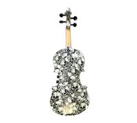 Violino per Principianti Applicabile al Kit Violino Elettrico Acustico in Legno Massello 4/4 Multicolore con Raccordi in Ebano (Color : 1312)
