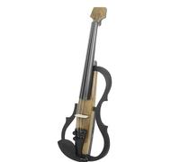 Violino Per Principianti Auricolari Silenziosi Per Violino Elettroacustico 4/4 Wood Grain, Collegamento Di Accessori Per Violino
