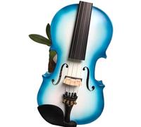 violino per principianti Bellissimo Violino Elettrico Acustico 4/4 In Legno Massello Colori Bianco-blu