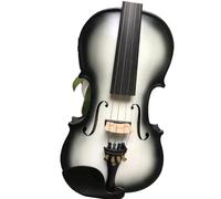 violino per principianti Bellissimo Violino Elettrico Acustico 4/4 In Legno Massello Colori Bianco-nero