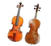 violino per principianti SET Di Custodia Per Violino Per Violino Antico A Mano Acustica Con Top In Abete Rosso E Fondo In Acero 4/4