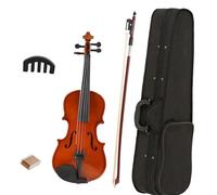 violino per principianti Set Di Esercizi Per Violino Luminoso Con Stecca 1/8 Per Violino Acustico, Corpo In Tiglio, Piastra Laterale Posteriore, Testa In Acero (Color : Light Brown)