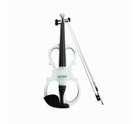 violino per principianti Strumento Musicale Con Pomello In Legno Nero Per Violino Multicolore Per Adulti, Violino Elettroacustico Elettronico Fatto A Mano (Color : White)
