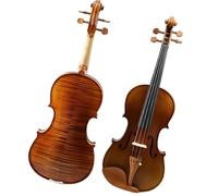 violino per principianti Studente Principiante Di Violino Acustico In Acero Opaco Strisce Artigianali Per Violino Strumenti Musicali Con Arco In Legno Brasiliano Con Custodia (Color : 3/4)