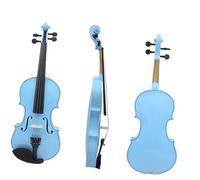 violino per principianti Violino 4/4 Pannello In Acero Musica Per Principianti Violino Blu Adatto Per Lezioni Di Musica Ornamento Per Studio Con Accessori (Color : Blue Violin set)