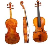 Violino Per Principianti Violino 4/4 Stile Antico Violino Un Pezzo Legno Fiammato Suono Potente E Ricco KIT