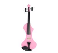 violino per principianti Violino 4/4 Violino Elettrico In Legno Massello Violino Silenzioso Set Di Custodia Per Ponte Ad Arco Per Violino Elettrico/silenzioso Fatto A Mano Avanzato (Color : Pink)