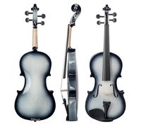 violino per principianti Violino Acustico 4/4 Violino In Tiglio Colorato Violino In Legno Massello Nero Con Custodia Per Il Trasporto Arco In Legno Brasiliano (Color : White-Black)