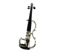violino per principianti Violino Artistico A Grandezza Naturale Con Teschio In Legno Massello Dipinto, Raccordi In Ebano Silenzioso, Parti Di Violino Elettrico