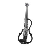Violino per principianti Violino Elettrico 4/4 Con Motivo A Lettera Per Violino Elettrico Professionale In Fibra Di Carbonio Con Cuffie Per Poggiaspalla