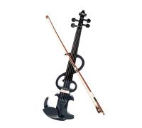 violino per principianti Violino Elettrico 4/4 Dimensioni In Legno Massello Colore Nero Violino Silenzioso Livello Studente Con Custodia Per Il Trasporto